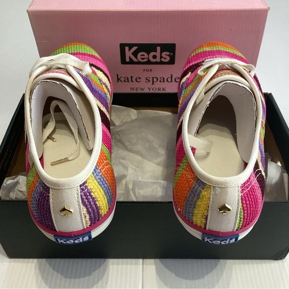 Keds x Kate Spade Double Decker Crochet Slip-On Shoes, Size 8 - Picture 6 of 10